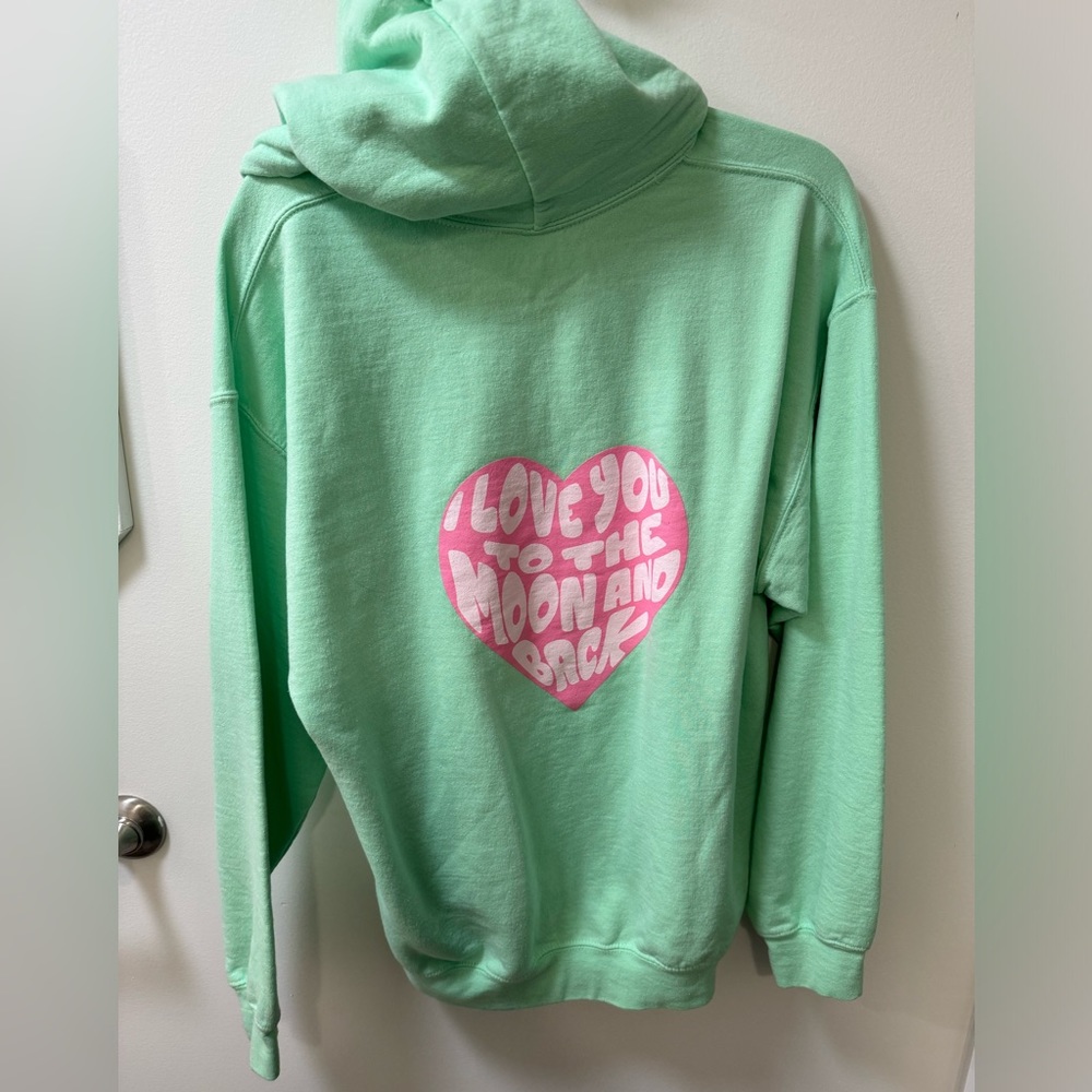 Faded Moon Mint Green Sweatshirt
